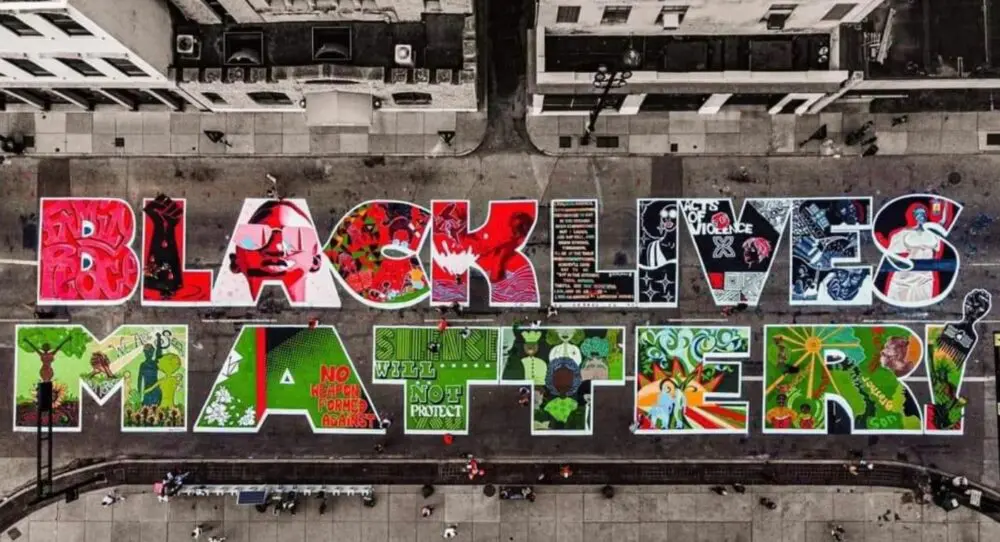 The Black Lives Matter Mural in Downtown Cincinnati: Black-Owned Art Galleries