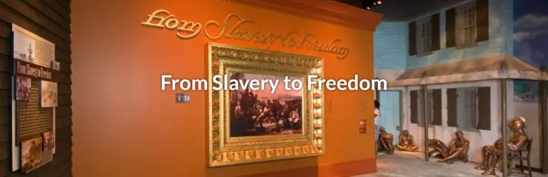 From Slavery to Freedom Exhibit at the National Underground Freedom Center