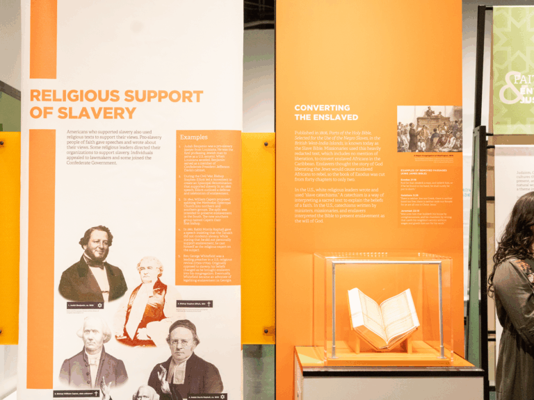 Faith and (in)Justice exhibit at the Freedom Center