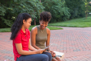 Two young women enjoying Cincinnati youth education programs