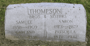 Thompson Family Tombstone