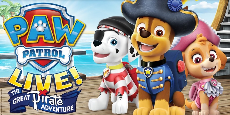 Chase, Marshall, and Sky in PAW Patrol Live!