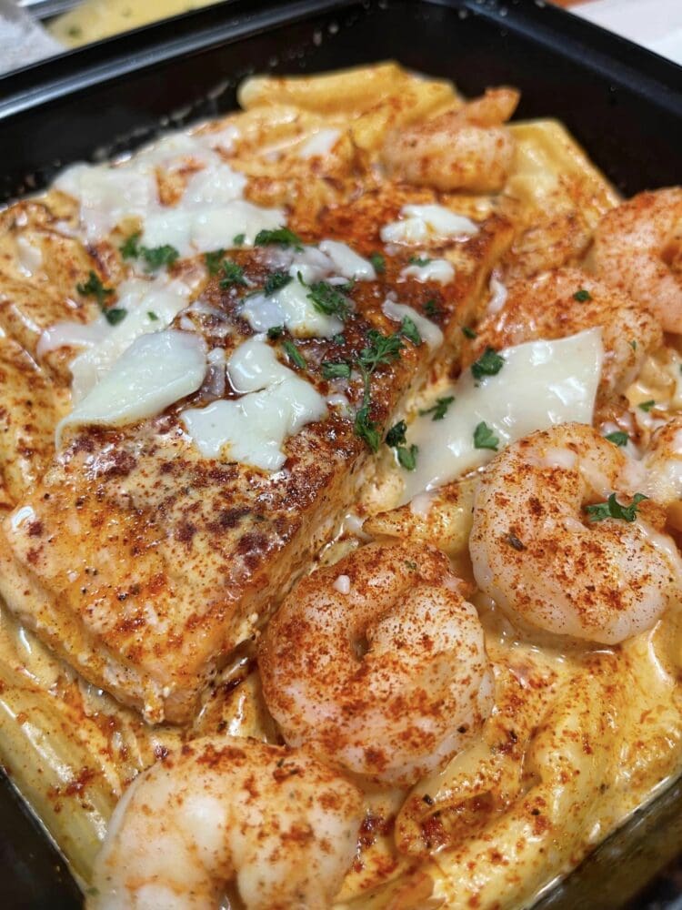 Chef Nem Kitchen pasta and shrimp