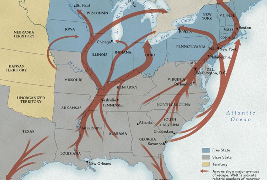 The Underground Railroad Route